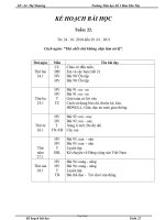 Kế hoạch bài dạy lớp 1 - Lê Thị Nhương - Tuần 22