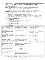Giáo án Đại số 8 - THCS Nguyễn Hữu Cảnh - Tiết 17: Chia đa thức một biến đã sắp xếp