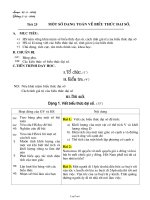 Giáo án tự chọn Toán 7 tiết 25: Một số dạng toán về biểu thức đại số