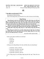 Kiểm tra định kì cuối năm môn: Tiếng Việt (đọc) năm 2012 - 2013