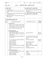 Giáo án Toán 2 - Tiết học 23: Hình chữ nhật - Hình tứ giác