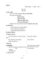 Giáo án giảng dạy các môn học khối 1 - Tuần 16