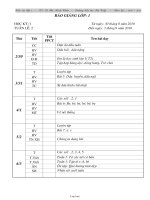 Giáo án giảng dạy môn lớp 1 - Tuần học 2 năm 2010