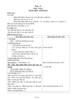 Giáo án môn Toán 1 - Tuần học 19