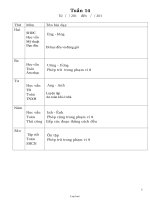Kế hoạch bài dạy các môn lớp 1 (chuẩn kiến thức, kĩ năng) - Tuần 14