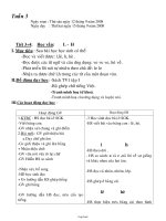 Giáo án giảng dạy các môn học - Tuần 3