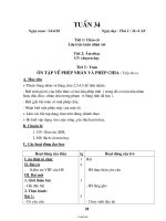 Giáo án Tổng hợp lớp 2 - Tuần dạy 34 năm 2011