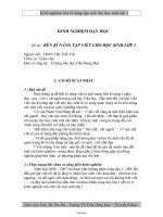 Rèn kĩ năng tập viết cho học sinh lớp 1