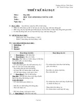 Giáo án môn Đạo đức 4 - Học tập, sinh hoạt đúng giờ