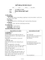 Giáo án Tự nhiên xã hội 1 tuần 9: Hoạt động nghỉ ngơi