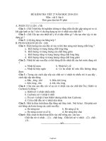 Đề kiểm tra tiết 27 năm học 2010-2011 môn : Vật lí lớp 6 thời gian làm bài 45 phút