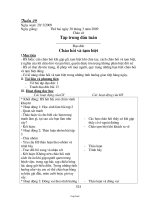 Giáo án môn học Lớp 1 - Tuần 29