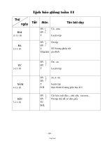 Giáo án Tuần 11 Lớp 1 - Trường tiểu học Long Trì