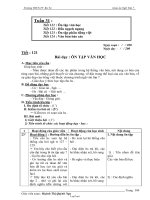 Bài soạn Ngữ văn 7 tiết 121: Ôn tập văn học