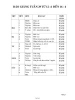 Giáo án giảng dạy khối 1 - Tuần số 29 năm 2010