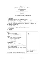 Kế hoạch bài học lớp 1 năm 2010 - 2011 - Tuần 6