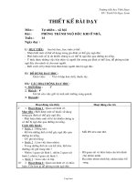 Giáo án môn Tự nhiên xã hội lớp 2 - Phòng tránh ngộ độc khi ở nhà