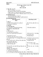 Giáo án giảng dạy các môn học lớp 1 - Tuần 4 - Kiều Thị Vân Anh