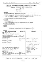 Giáo án Đại số khối 8 - Tiết 1 đến tiết 22 - Trường THCS Dương Phong