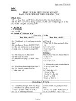 Giáo án môn Đại số khối 8 - Tiết 13 đến tiết 22