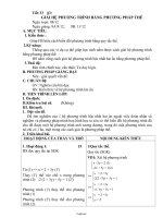 Giáo án lớp 9 môn Đại số - Tiết 33 - Bài 3: Giải hệ phương trình bằng phương pháp thế