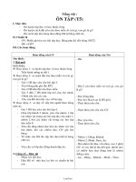 Giáo án lớp 2 môn học Tiếng Việt - Tiết học: Ôn tập