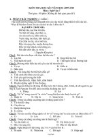 Kiểm tra học kì I năm học 2009-2010 môn : Ngữ văn 7 thời gian : 90 phút ( không kể thời gian giao đề )