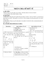 Giáo án môn Đại số 7 - Tiết 3: Nhân chia số hưũ tỉ