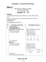 Giáo án các môn lớp 2 (buổi chiều) - Tuần số 11 đến tuần 16