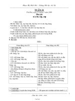 Kế hoach bài dạy các môn học lớp 1 - Tuần học 21 năm 2009