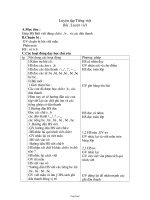 Thiết kế bài dạy môn học lớp 1 - Tuần dạy 17 năm 2010