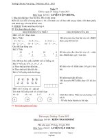 Giáo án Môn Toán - Tiết 65: Luyện tập chung