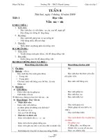 Giáo án giảng dạy môn học lớp 1, kì I - Tuần 8