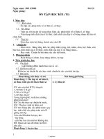 Giáo án Đại số lớp 7 tiết 29: Ôn tập học kì I (t1)