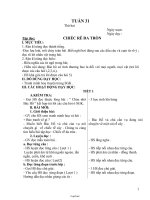 Giáo án Tổng hợp lớp 2 - Tuần thứ 31 (chi tiết)