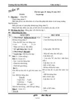 Giáo án Tổng hợp môn lớp 2 - Tuần số 21 - Trường tiểu học Diễn Hải