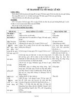 Giáo án Mĩ thuật 3 tiết 20: Vẽ tranh: Đề tài tết hoặc lễ hội