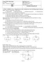 Bài kiểm tra số 2 Môn: Vật lí 7 (Tiết 27)