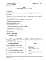 Giáo án Công nghệ 8 tiết 4: Hình chiếu của vật thể