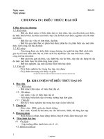 Giáo án Đại số lớp 7 tiết 51: Khái niệm về biểu thức đại số
