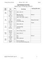 Giáo án giảng dạy môn khối 1 - Tuần 4 - Trường Tiểu học Đa Kao
