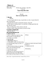 Giáo án lớp 1 - Nguyễn Thị Thu Thuỷ - Tuần 21