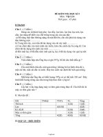 Đề kiểm tra học kì I môn : Vật lí 6 thời gian : 45 phút