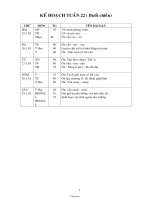 Giáo án lớp 1 buổi 2 - Tuần 22