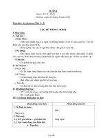 Giáo án soạn giảng Lớp 3 Tuần 1