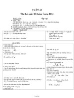 Giáo án lớp 1 - Tuần 21 năm 2013