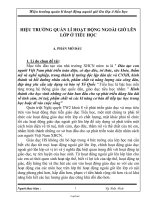 Sáng kiến kinh nghiệm Hiệu trưởng quản lí hoạt động ngoài giờ lên lớp ở tiểu học