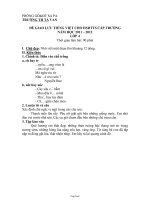 Đề giao lưu tiếng việt cho HSDTTS cấp trường năm học 2011 – 2012 lớp 4