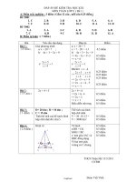 Đề kiểm tra học kí II môn Toán lớp 8 (đề 1)