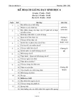 Giáo án lớp 6 môn Sinh học - Tuần 1 - Tiết 1: Bài 1 : Đặc điểm của cơ thể sống (Tiếp)